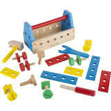 Melissa & Doug Take-Along Tool Kit Wooden Construction Toy (24pc)