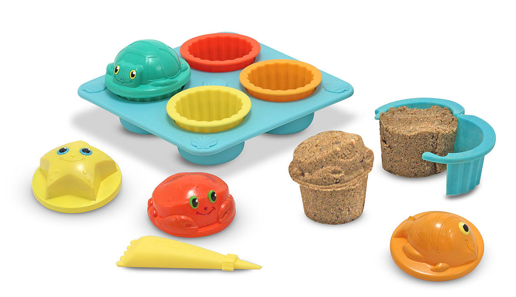 Melissa & Doug Seaside Sidekicks Sand Cupcake Set