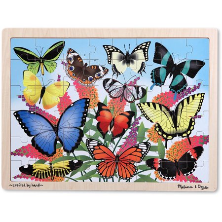Melissa & Doug Butterfly Garden Wooden Jigsaw Puzzle (48 Pieces)