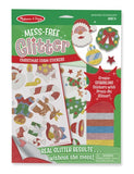 Melissa & Doug Mess-Free Glitter Christmas Stickers - 26 Foam Stickers, 8 Glitter Sheets