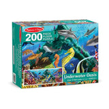 Melissa And Doug Underwater Oasis Jumbo Floor Puzzle 200pc