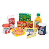 Melissa and Doug Toy, Wooden Fridge Food Set