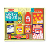 Melissa and Doug Toy, Wooden Pantry Products Set