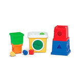 Melissa & Doug K's Kids Stacking Blocks Set With Sorting Shapes