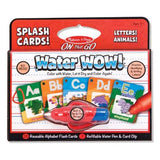 Bundle of 2 |Melissa Doug Water Wow! (Splash Cards Alphabet & Vehicles)