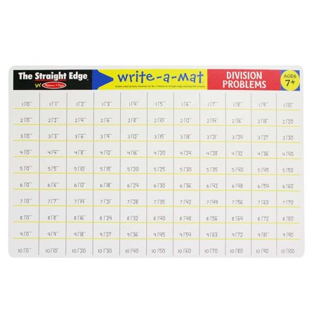 Melissa and Doug Division Problems Write-A-Mat