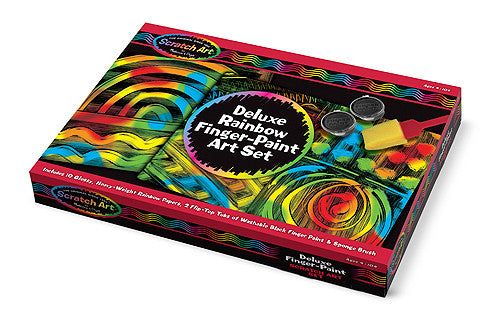 Melissa & Doug Deluxe Rainbow Finger-Paint Art