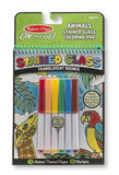 Melissa & Doug On the Go Stained Glass Coloring Pad - Animals