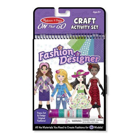 Melissa & Doug On-the-Go Craft Set - Fashion Designer