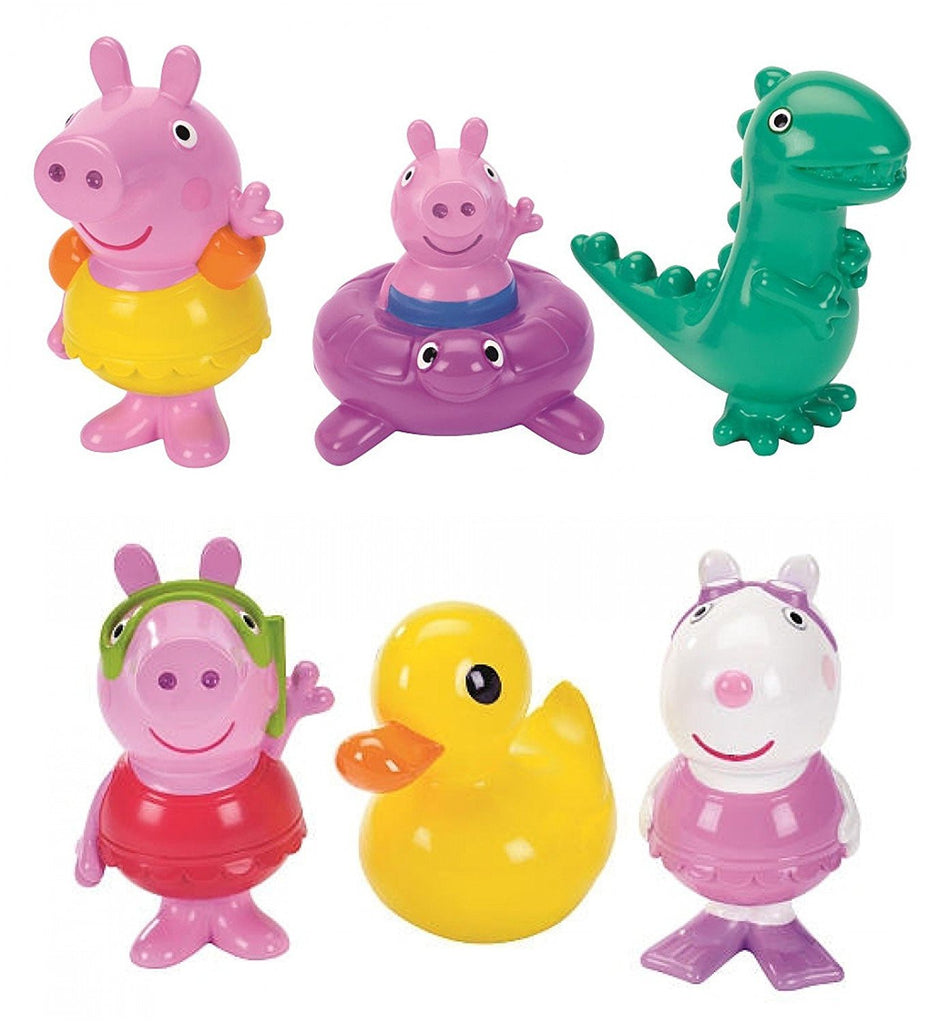 Peppa Pig - Bath Squirtee 3 Pack Assortment (Peppa, George, Dino and Peppa, Suzy, Quack)