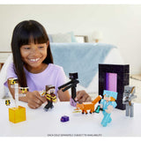 Minecraft 3.25-in Bees Shirt Steve Action Figure w/1 Portal Piece & 1 Accessory