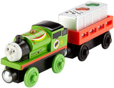 Fisher Price  Thomas & Friends Wooden Railway, Ready, Set, Race Percy - Battery Operated DFW80