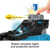 Imaginext DC Super Friends Batman Toy, Bat-Tech Tank with Light-Up Poseable Figure and Projectile Launcher