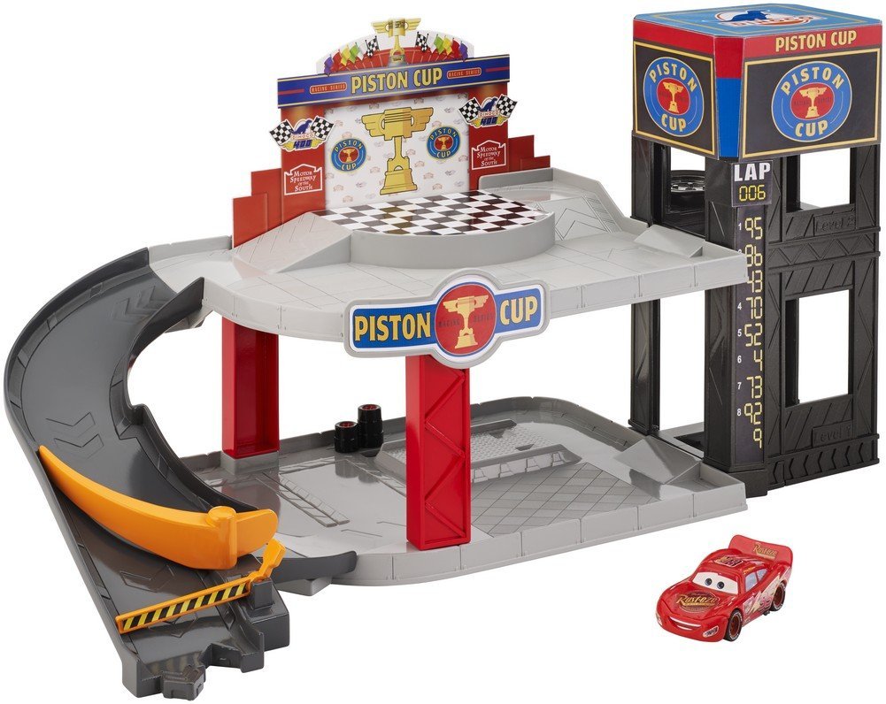 Mattel Disney Pixar Cars Piston Cup Racing Garage DWB90