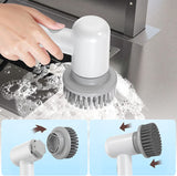 SSG Electric Spin Scrubber Bathroom Cleaning Brush Cordless Cleaning Brush with 4 Brush Heads Power Shower Scrubbers for Cleaning Bathroom for Bathtub, Floor, Toilet, Sink, Tile, Wall, Window