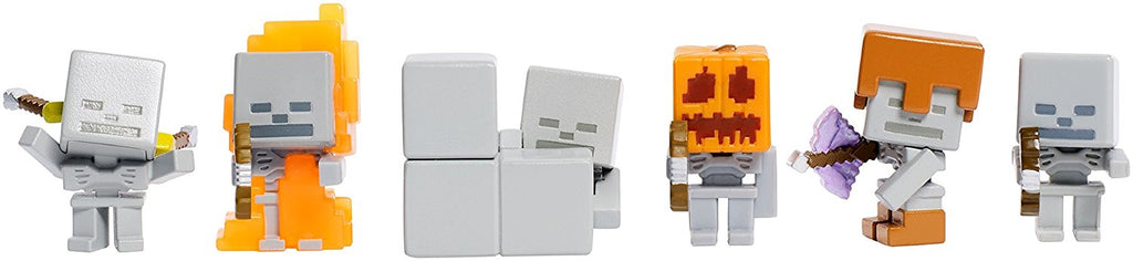 Mattel Minecraft Mini Mob Zombie / Skeleton Pack Toy Figure