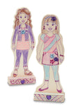 Melissa & Doug Decorate-Your-Own Wooden Fashion Dolls Craft Kit