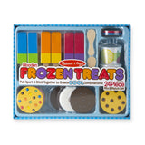 Melissa & Doug F r o z e n Treats: Wooden Play Food Set Bundle with 1 Theme Compatible M&D Scratch Fun Mini-Pad (09869)
