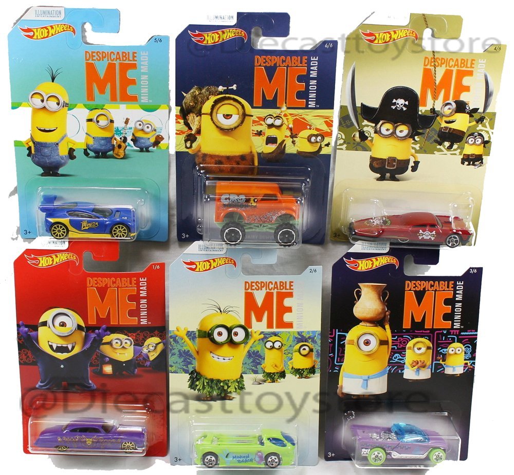 Mattel Despicable Me - "Minion Made" Cars Assortiment "A" 6PCS DWF12