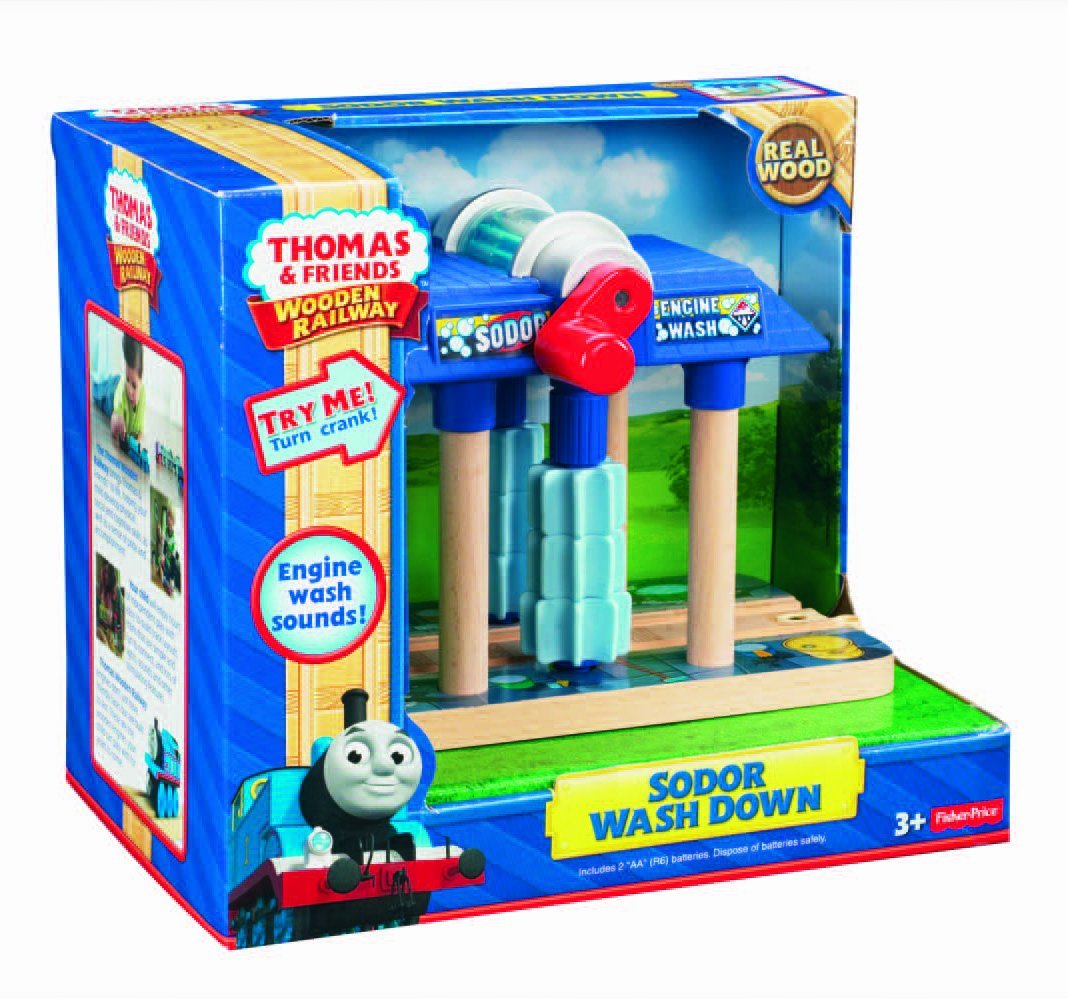 Fisher Price Thomas & Friends Wooden Railway, Sodor Wash Down - Battery Operated Y4369