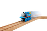 Fisher Price Thomas & Friends Wooden Railway, Roll and Glow Thomas - Battery Operated CHN24