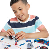 Bundle of 2 |Mega Hot Wheels Monster Truck Building Sets (Race Ace & Tiger Shark)