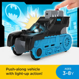 Imaginext DC Super Friends Batman Toy, Bat-Tech Tank with Light-Up Poseable Figure and Projectile Launcher 