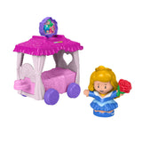Bundle of 2 |Fisher-Price Little People Disney Princess Parade (Aurora & Fairy Godmothers + Belle & Chip's Float)
