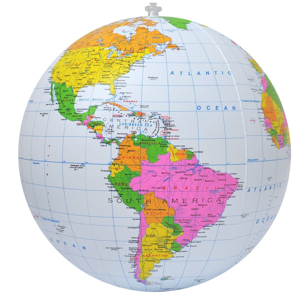 Jet Creations 16" Blue Political Globe