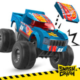 Mega Hot Wheels Smash 'n Crash Race Ace Monster Truck 80 pcs Building Set w/ Micro Figure Driver Figure