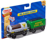 Fisher Price Thomas the Train Wooden Railway Oil and Coal Cargo Y4505