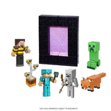 Minecraft 3.25-in Bees Shirt Steve Action Figure w/1 Portal Piece & 1 Accessory