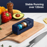 SSG Electric Knife Sharpener, Mini Knife Sharpener for Home Using, 30s Quick Sharpening and 60 Mins Stable Working, 110V-240V Global Voltage Design
