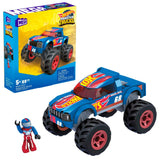 Bundle of 2 |Mega Hot Wheels Monster Truck Building Sets (Race Ace & Gunkster)