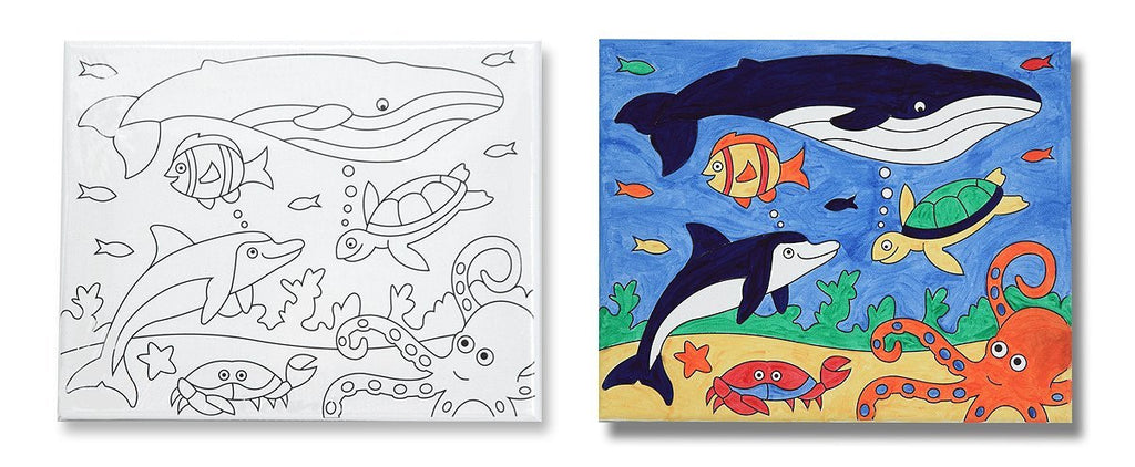 Melissa & Doug Canvas Creations - Sea Life