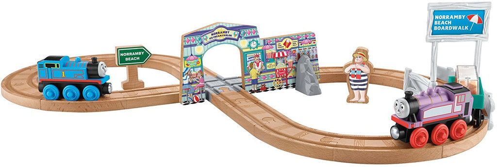 Fisher Price Thomas & Friends Wooden Railway Summer Day Beach Set DKB70