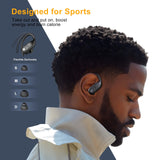 SSG Wireless Earbuds Bluetooth Headphones 130Hrs Playtime with 2500mAh Wireless Charging Case LED Diaplay Hi-Fi Waterproof Over Ear Earphones for Sports Running Workout Gaming