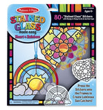 Melissa & Doug Stained Glass Made Easy Activity Kit: Heart and Rainbow - 80+ Stickers