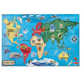 Melissa and Doug Kids Toy, World Map 33-Piece Floor Puzzle