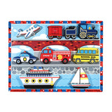Melissa & Doug, Puzzle Fresh Start Chunky Vehicles