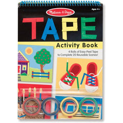 Melissa & Doug Tape Activity Book: 4 Rolls of Easy-Tear Tape and 20 Reusable Scenes