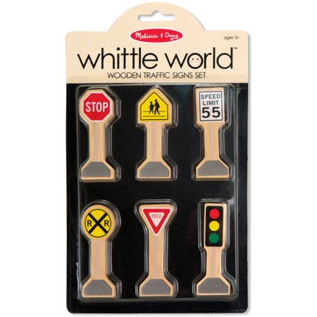 Melissa & Doug Whittle World - Traffic Signs Set