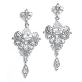 Art Nouveau Cubic Zirconia Wholesale Bridal Earrings 741E