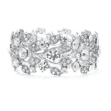 Bold Crystal Vine Wedding Stretch Bracelet 750B