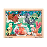 Melissa & Doug Pets Wooden Jigsaw Puzzle With Storage Tray (12 pcs)
