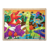 Melissa and Doug Kids Toy, Prehistoric Sunset 24-Piece Jigsaw Puzzle - Dinosaur Toy