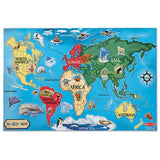Melissa and Doug Kids Toy, World Map 33-Piece Floor Puzzle