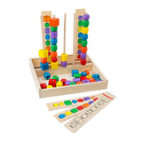 Melissa & Doug Bead Sequencing Set With 46 Wooden Beads and 5 Double-Sided Pattern Boards