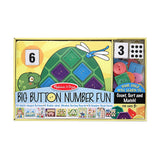 Melissa & Doug Big Button Number Fun Counting and Matching Activity Set Board Game