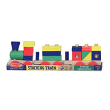 Melissa & Doug Stacking Train - Classic Wooden Toddler Toy (18pc)